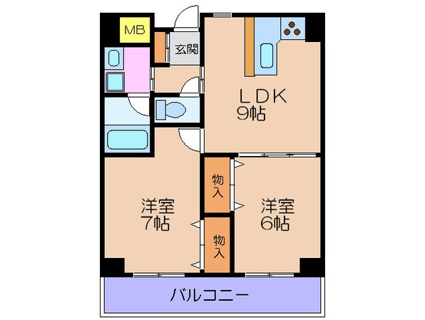 此花レヂデンスの物件間取画像